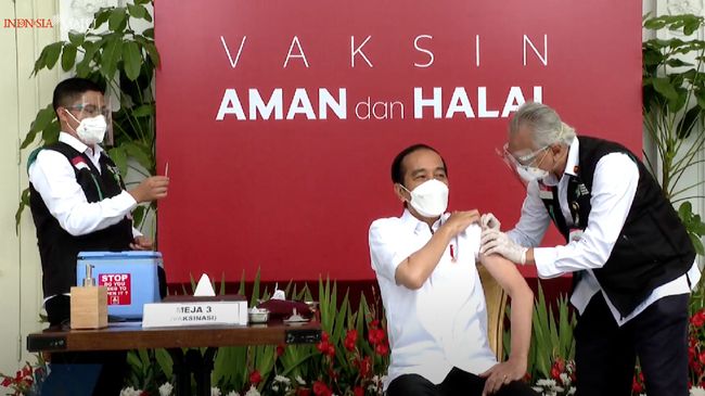 Presiden Jokowi Jadi Orang yang Pertama Disuntik Vaksin Covid-19 Pagi Ini
